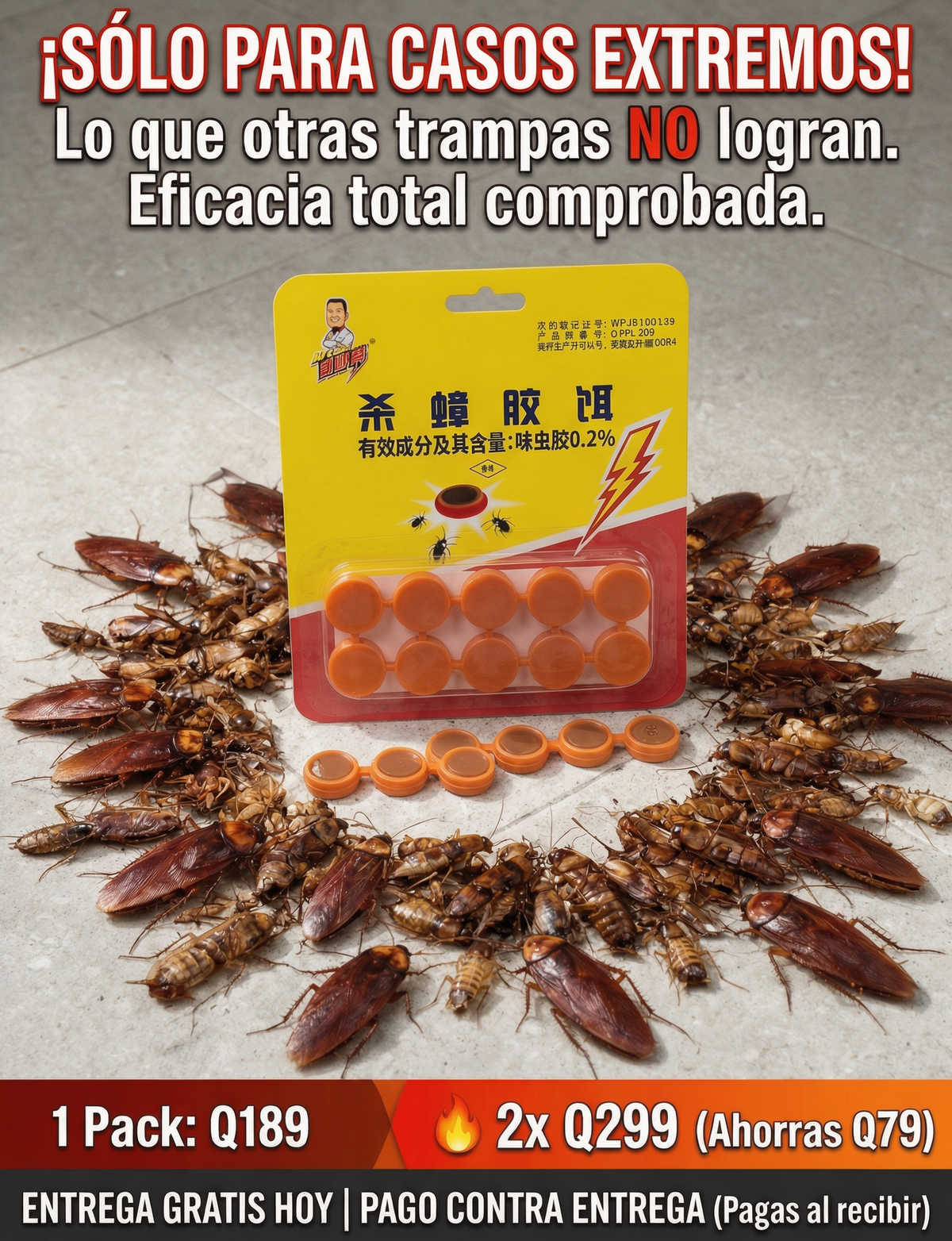 Capsulas De Cebo Para Cucaracha